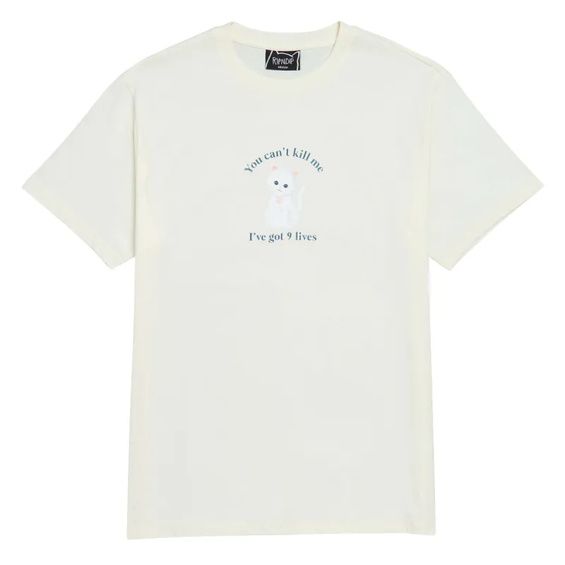 RIPNDIP 9 Lives T-Shirt - Bone sold by CCS