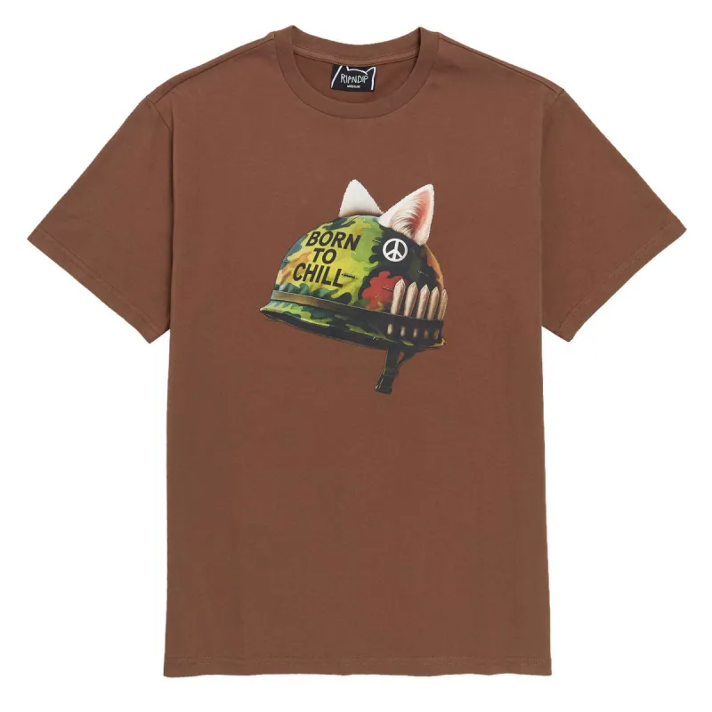 RIPNDIP Born To Chill T-Shirt - Brown Wash made by Ripndip
