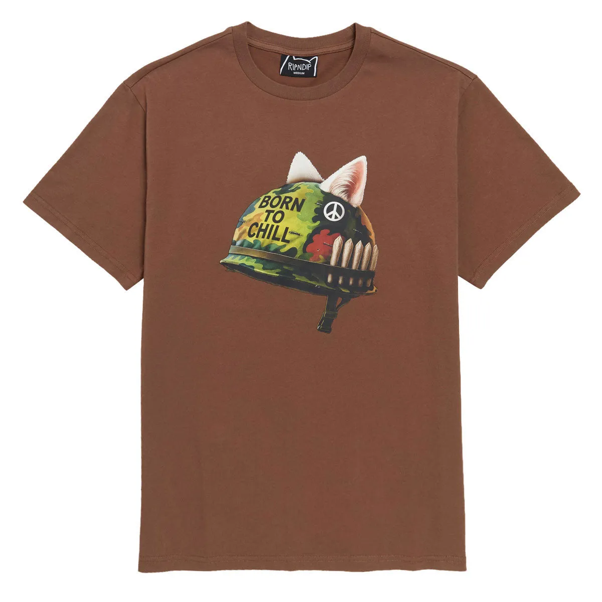 RIPNDIP Born To Chill T-Shirt - Brown Wash sold by CCS
