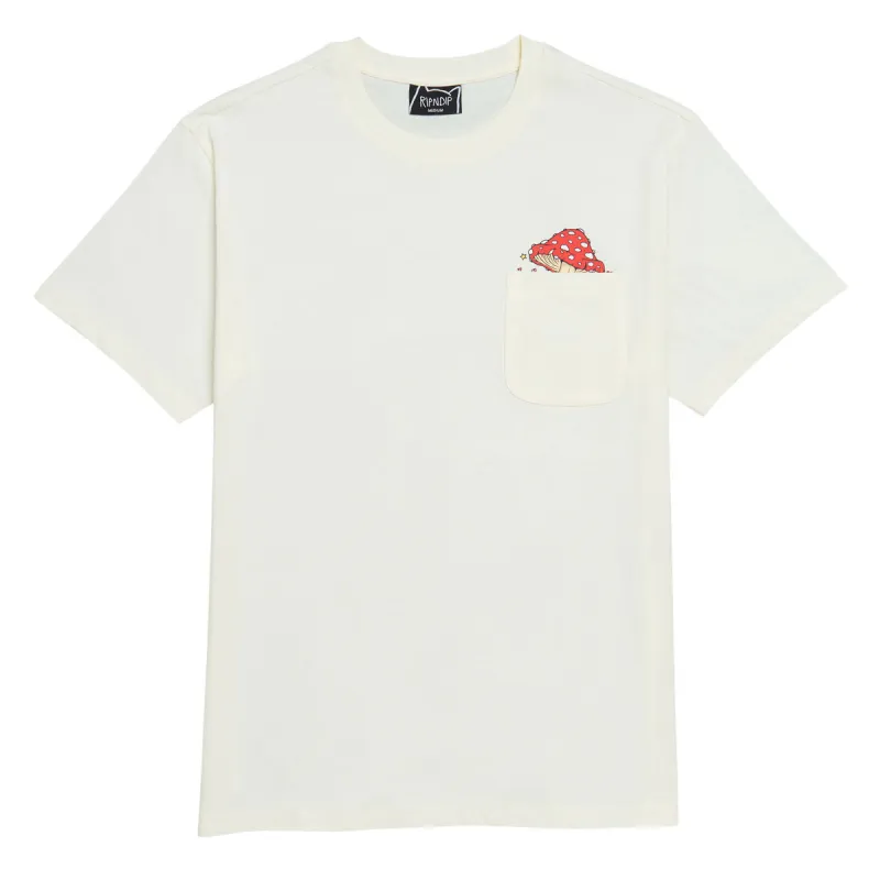 RIPNDIP Funny Fungus Pocket T-Shirt - Bone made by Ripndip