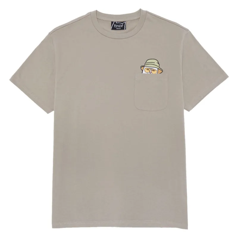 RIPNDIP Nermal S Thompson Pocket T-Shirt - Tan sold by CCS