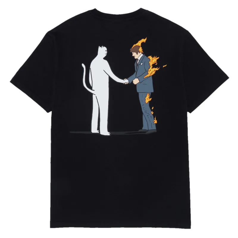 RIPNDIP Burn T-Shirt - Black Wash made by Ripndip