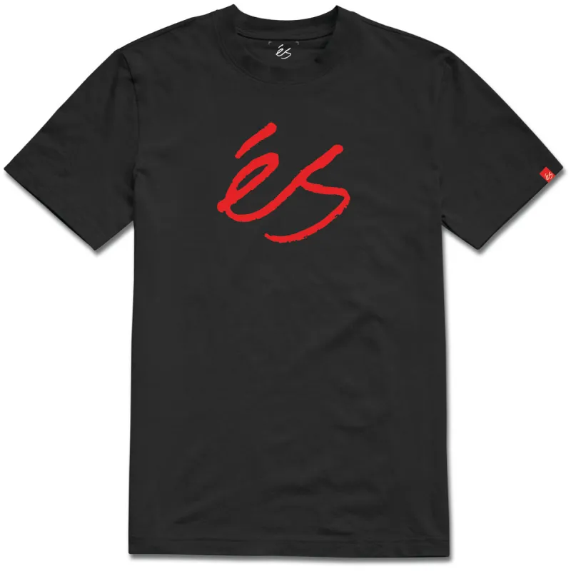 eS Script T-Shirt - Black sold by CCS