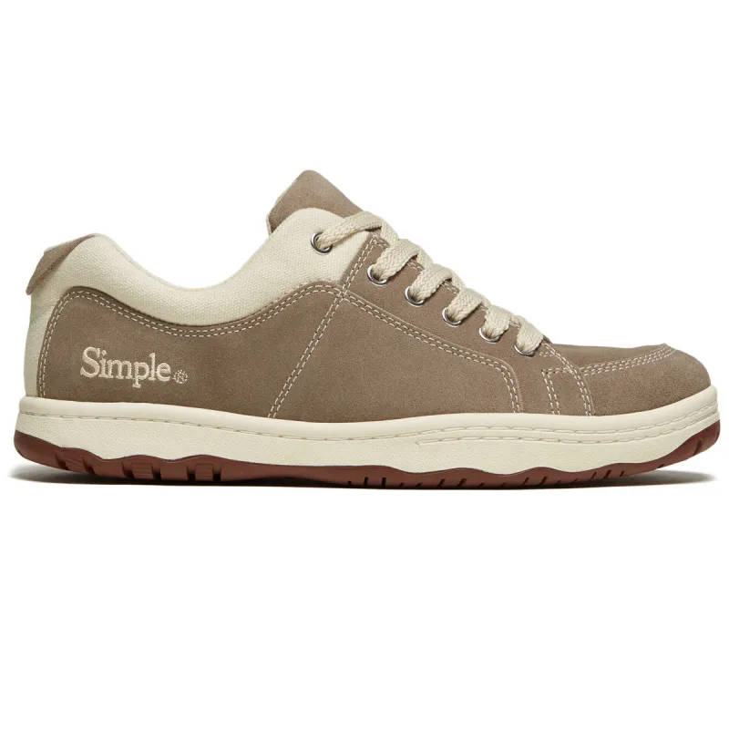Simple OS Suede Shoes - Taupe made by Simple