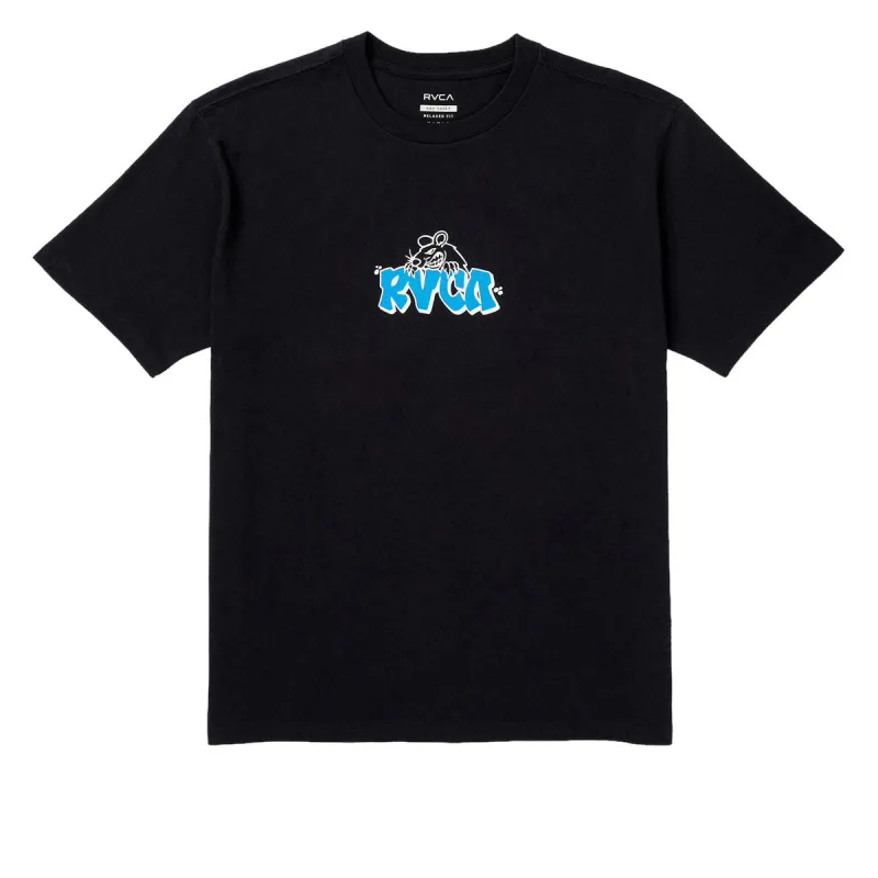 RVCA Ratnest T-Shirt - Black sold by CCS
