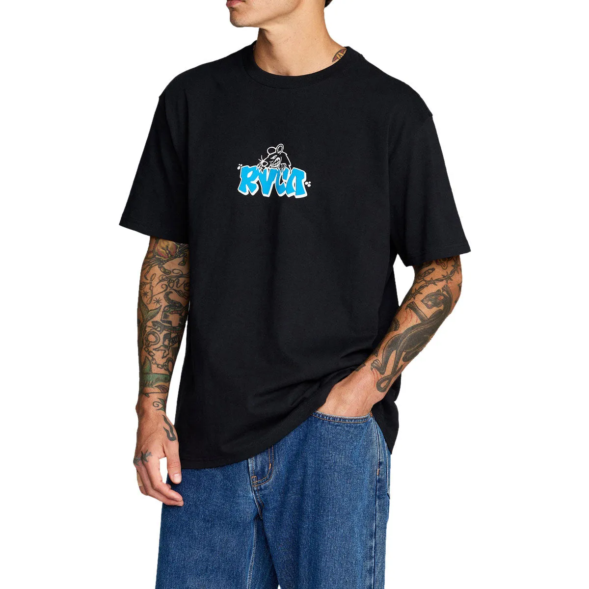 RVCA Ratnest T-Shirt - Black sold by CCS product image thumbnail 5