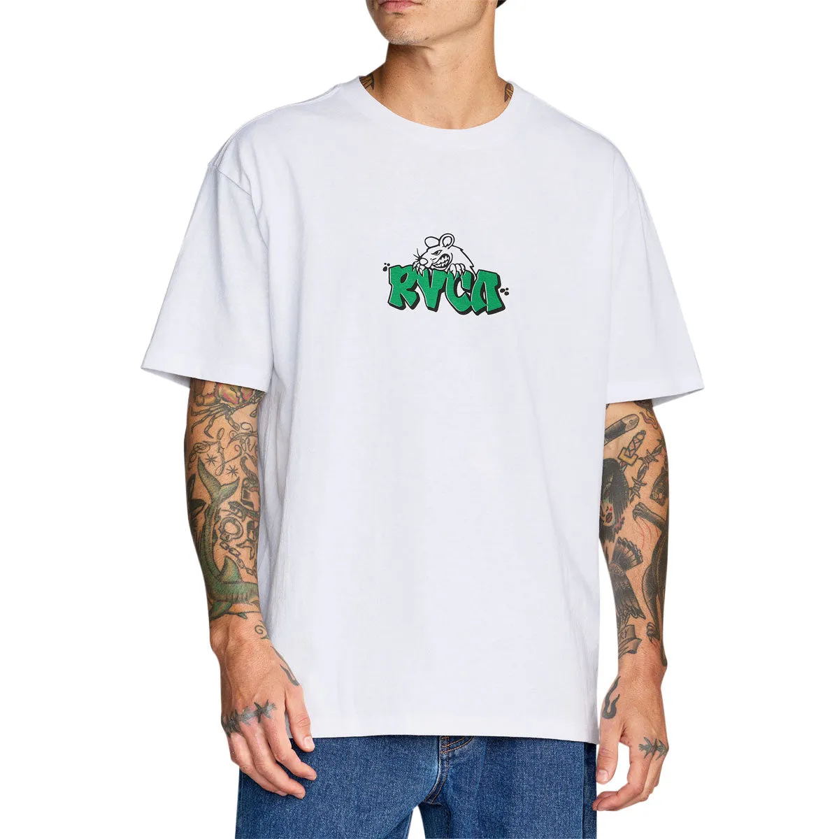 RVCA Ratnest T-Shirt - White sold by CCS product image thumbnail 2