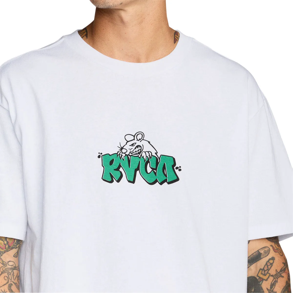 RVCA Ratnest T-Shirt - White sold by CCS product image thumbnail 4
