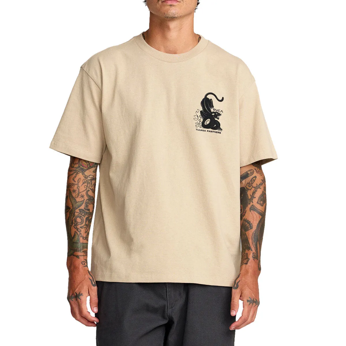 RVCA Burner T-Shirt - Khaki sold by CCS product image thumbnail 3