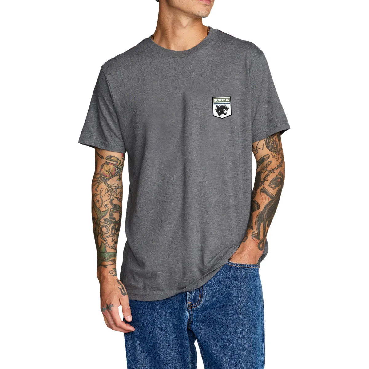 RVCA Pantero T-Shirt - Smoke sold by CCS product image thumbnail 3