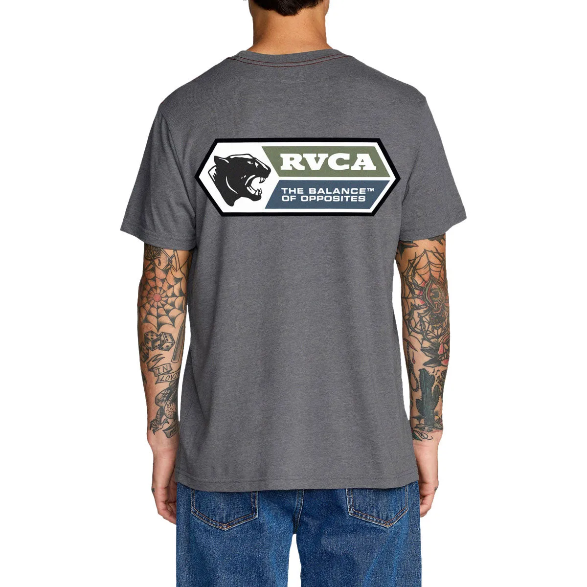 RVCA Pantero T-Shirt - Smoke sold by CCS product image thumbnail 4