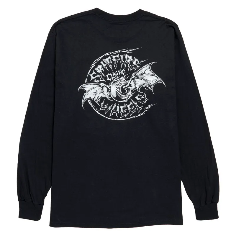 Spitfire Batwing Classic Long Sleeve T-Shirt - Black/White made by CCS