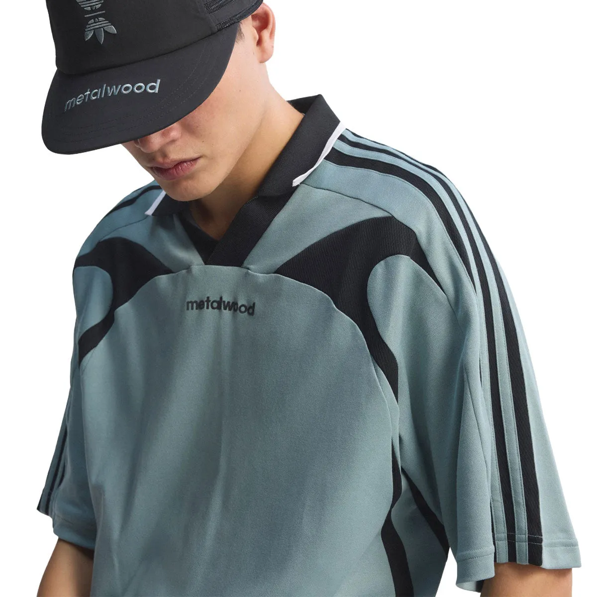 Adidas x Metalwood Originals Polo Shirt - Green Earth sold by CCS product image thumbnail 3
