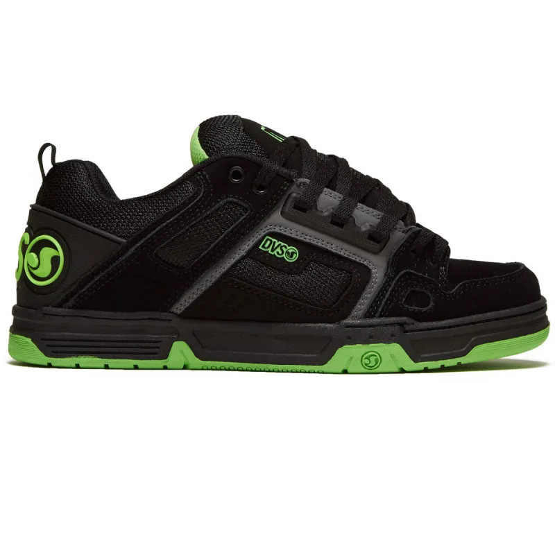 DVS Comanche Shoes - Black/Charcoal/Lime Nubuck made by CCS