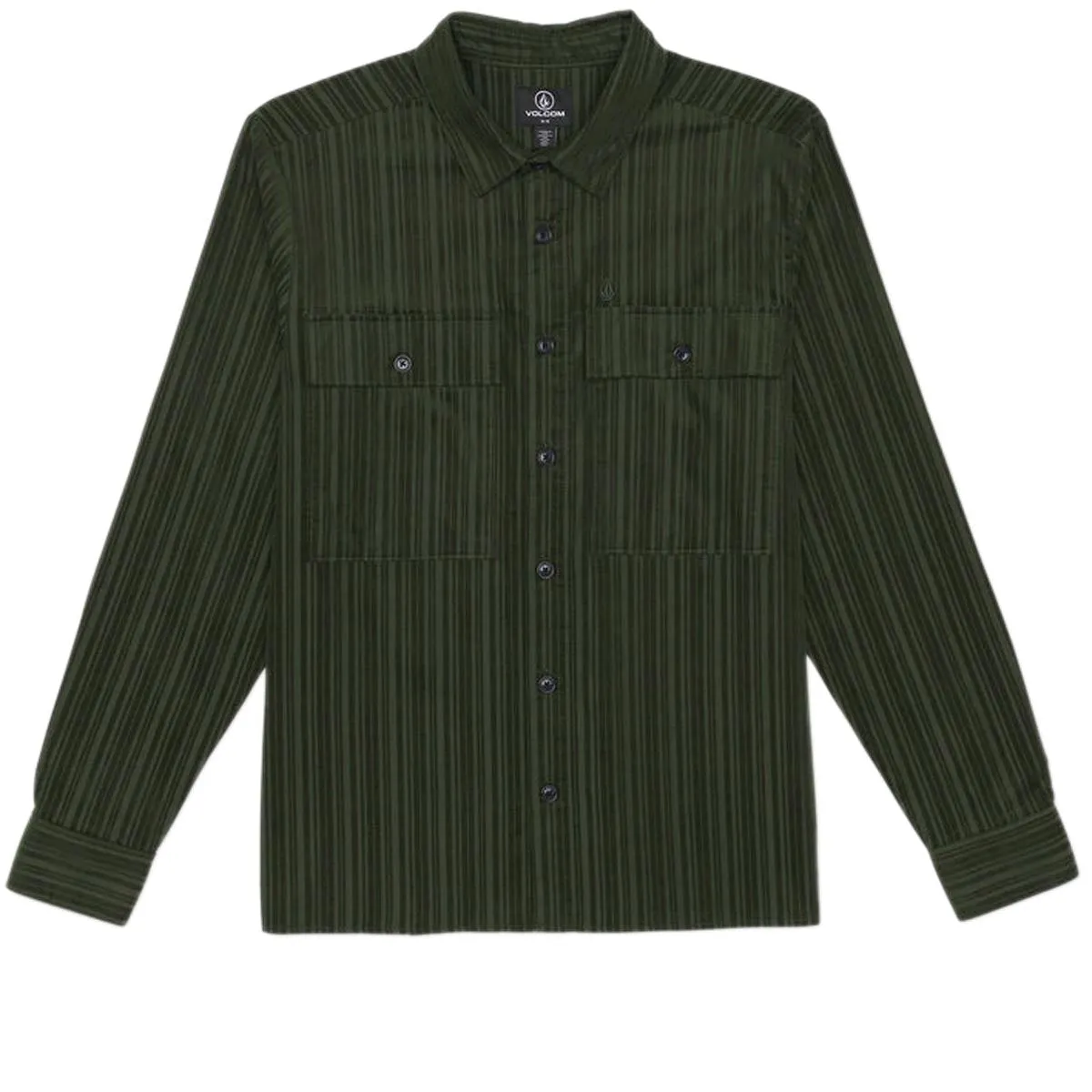 Volcom Steadfast Long Sleeve Shirt - Squadron Green sold by CCS