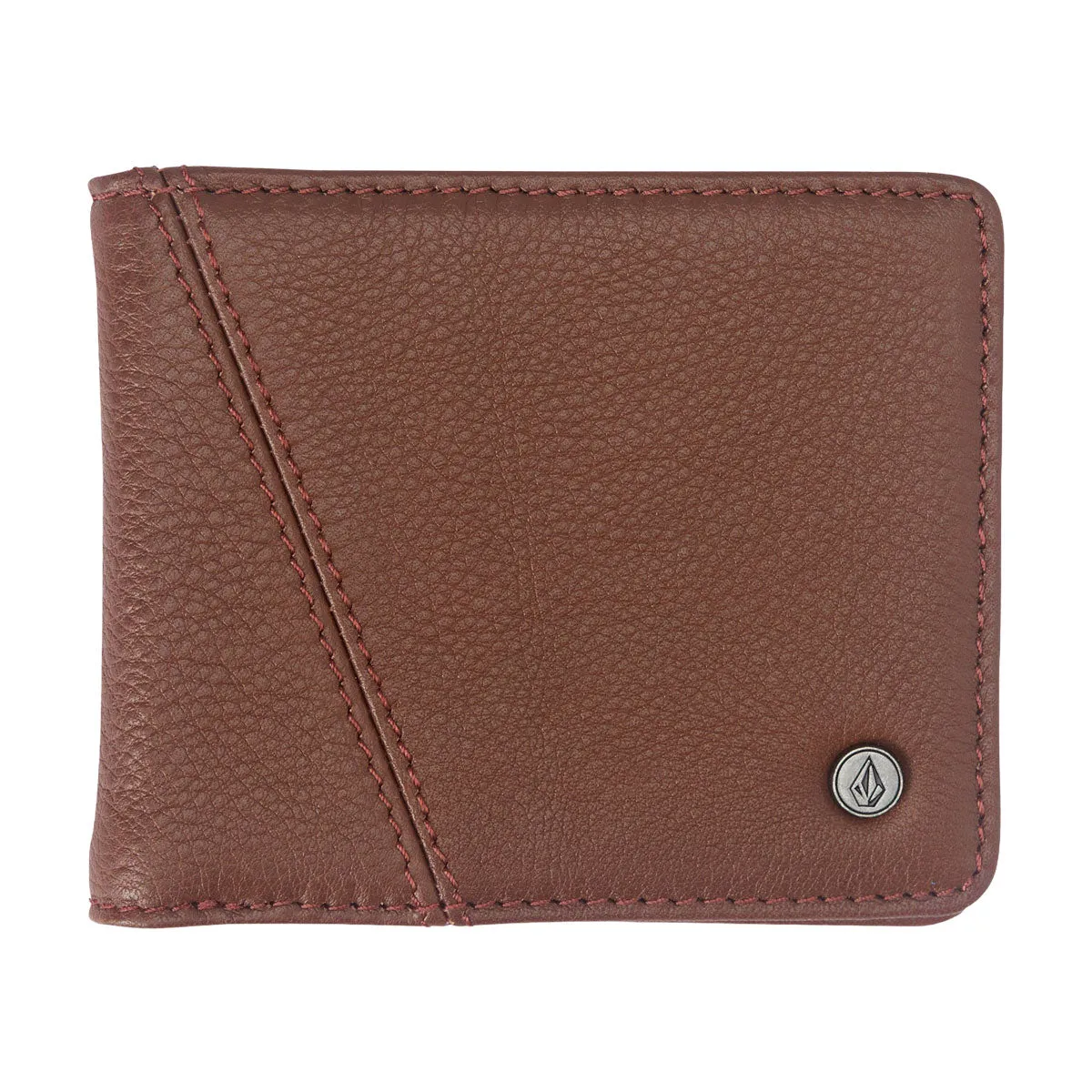 Volcom Pay-a-pal Leather Bifold Wallet - Brown sold by CCS