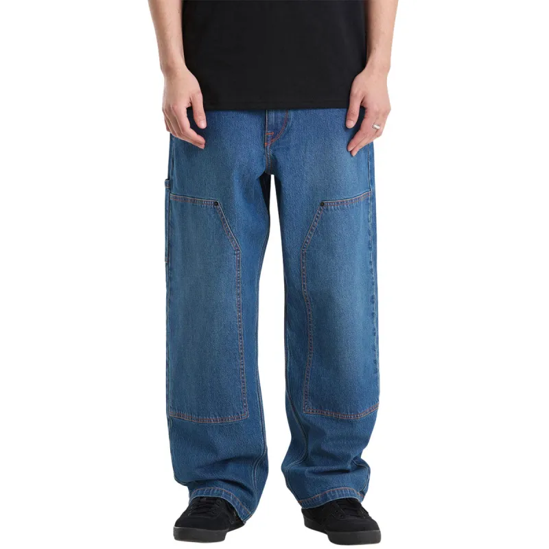 Volcom Work Carpenter Denim Jeans - Park Blue made by Volcom