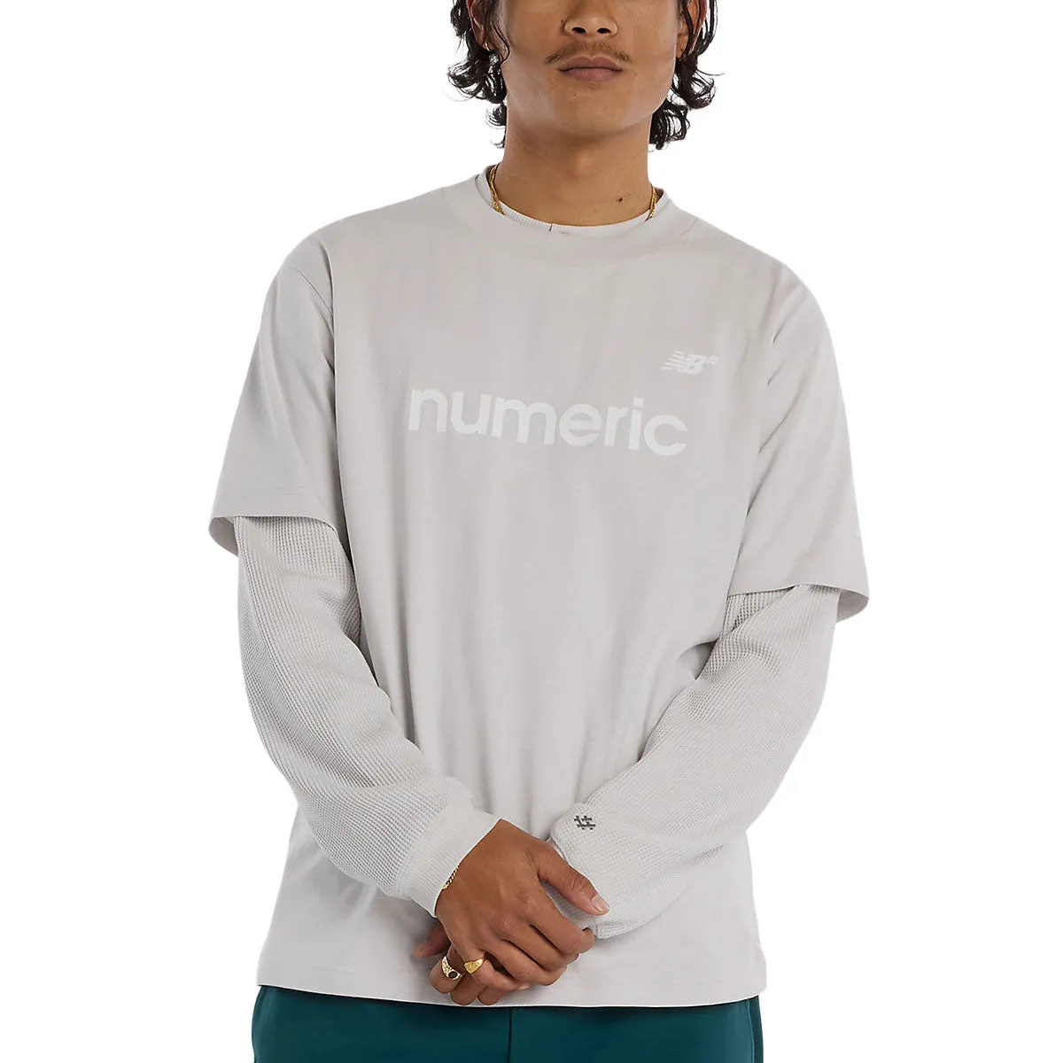 New Balance Numeric Cotton T-Shirt - Grey Matter sold by CCS product image thumbnail 2