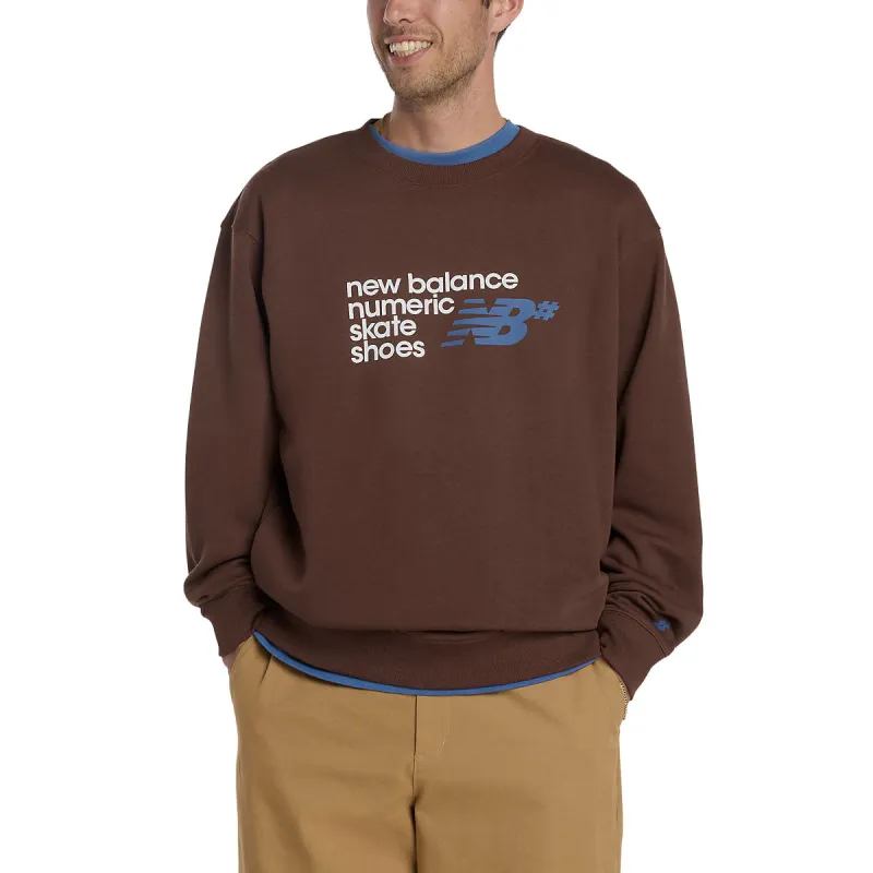 New Balance Numeric Logo Sweatshirt - Pumpernickel made by New Balance