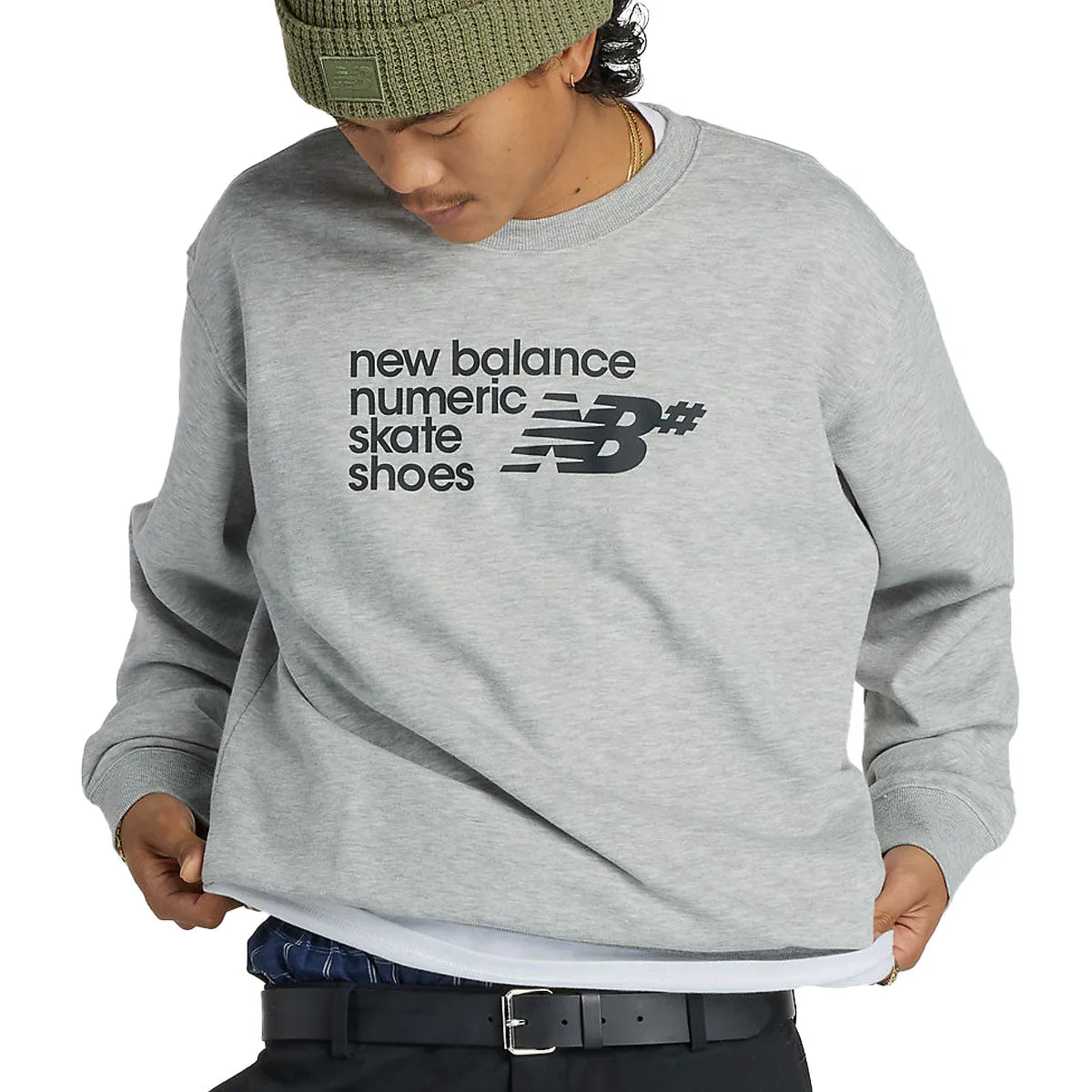 New Balance Numeric Logo Sweatshirt - Athletic Grey sold by CCS