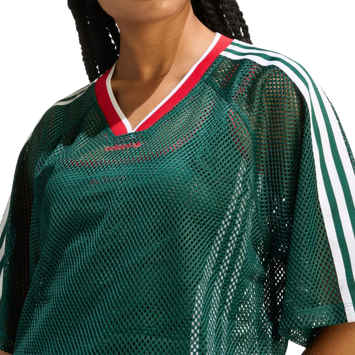 Adidas Womens Mesh Cropped T-Shirt - Collegiate Green sold by CCS product image thumbnail 4