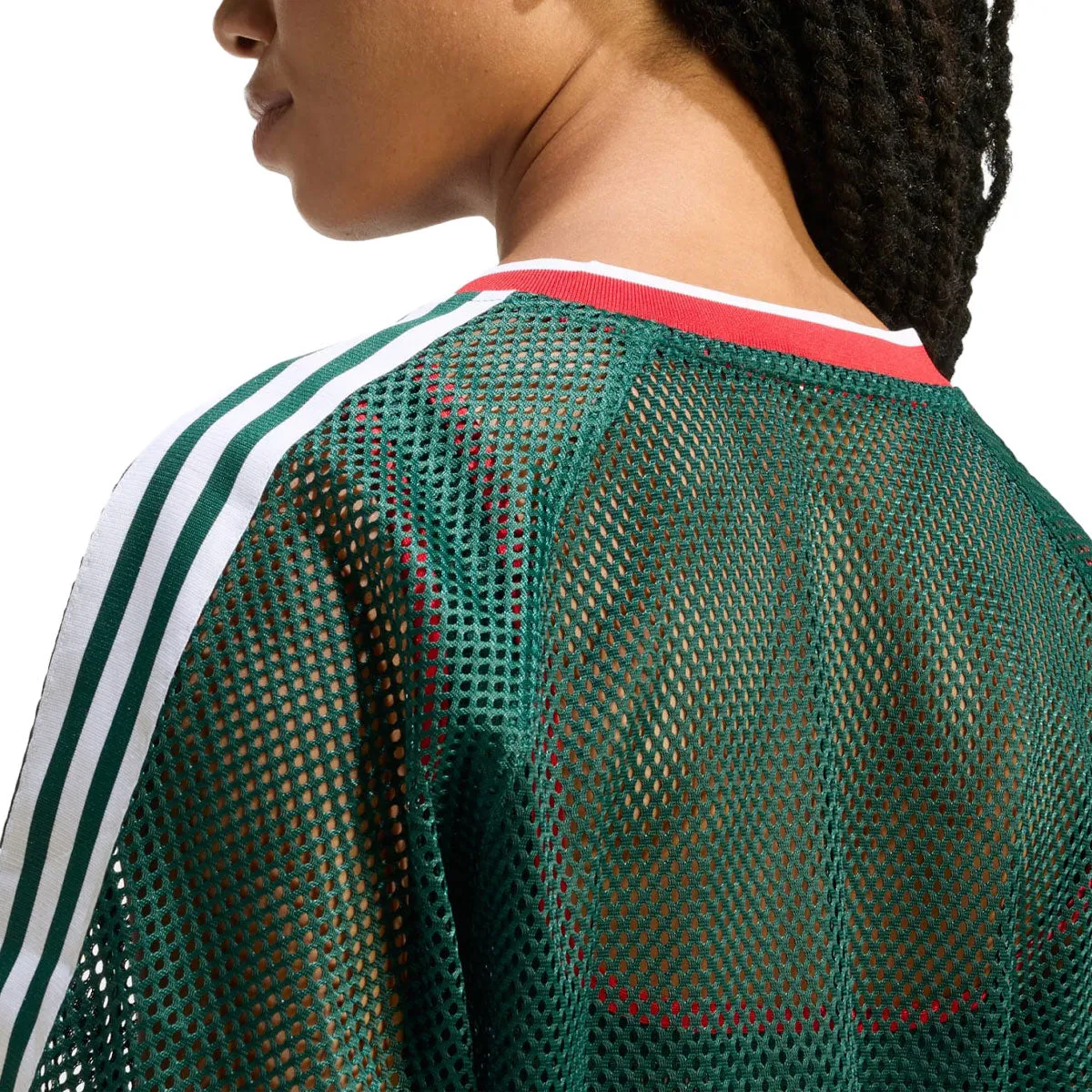 Adidas Womens Mesh Cropped T-Shirt - Collegiate Green sold by CCS product image thumbnail 5