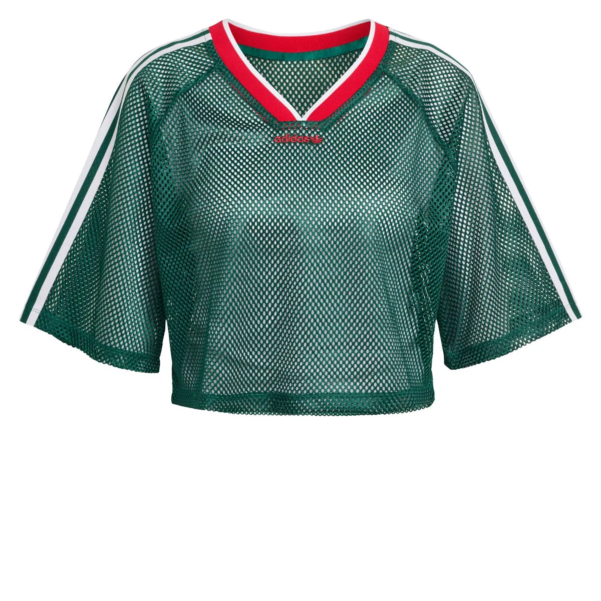 Adidas Womens Mesh Cropped T-Shirt - Collegiate Green sold by CCS product image thumbnail 3