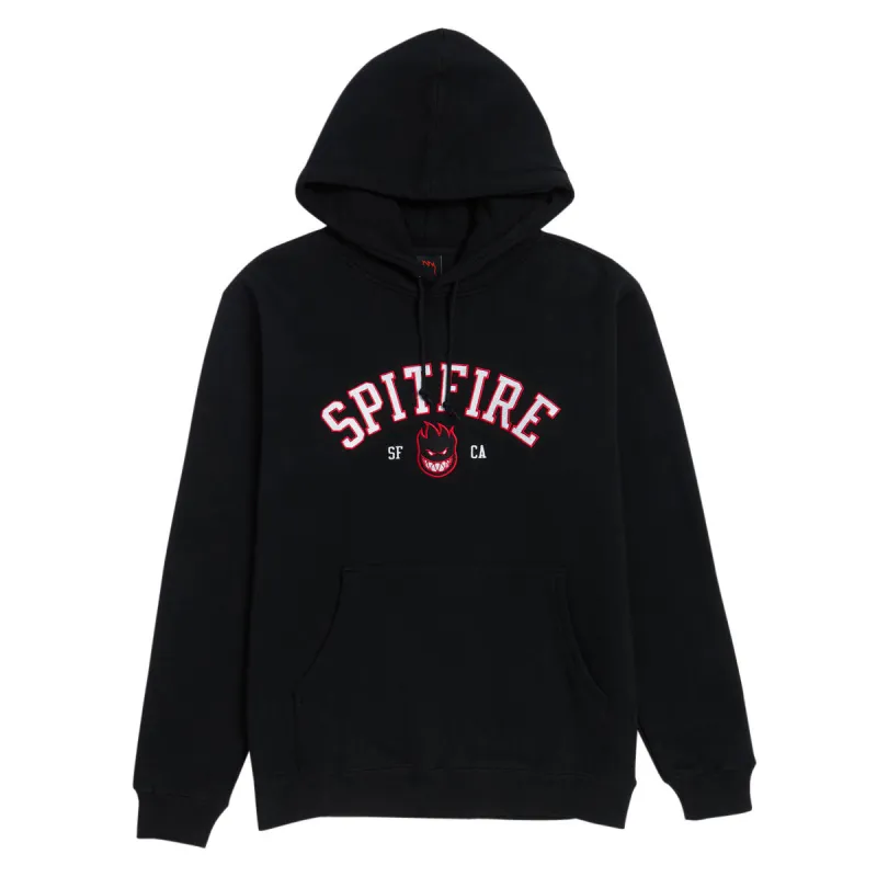 Spitfire Team Bighead Hoodie - Black/Red/White made by CCS
