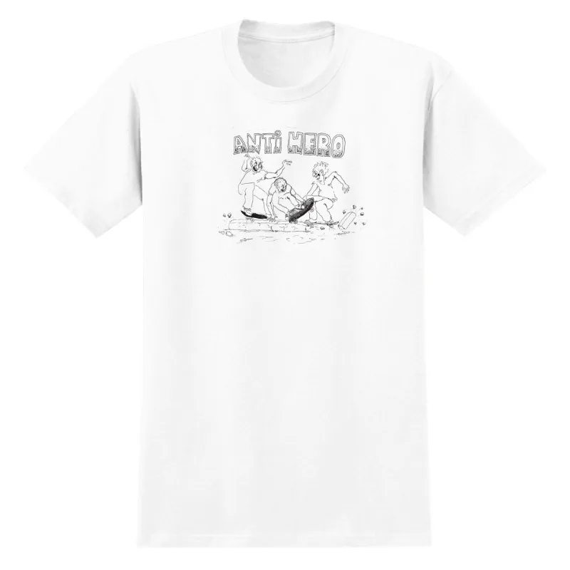 Anti-Hero Curb Pit T-Shirt - White/Black made by CCS