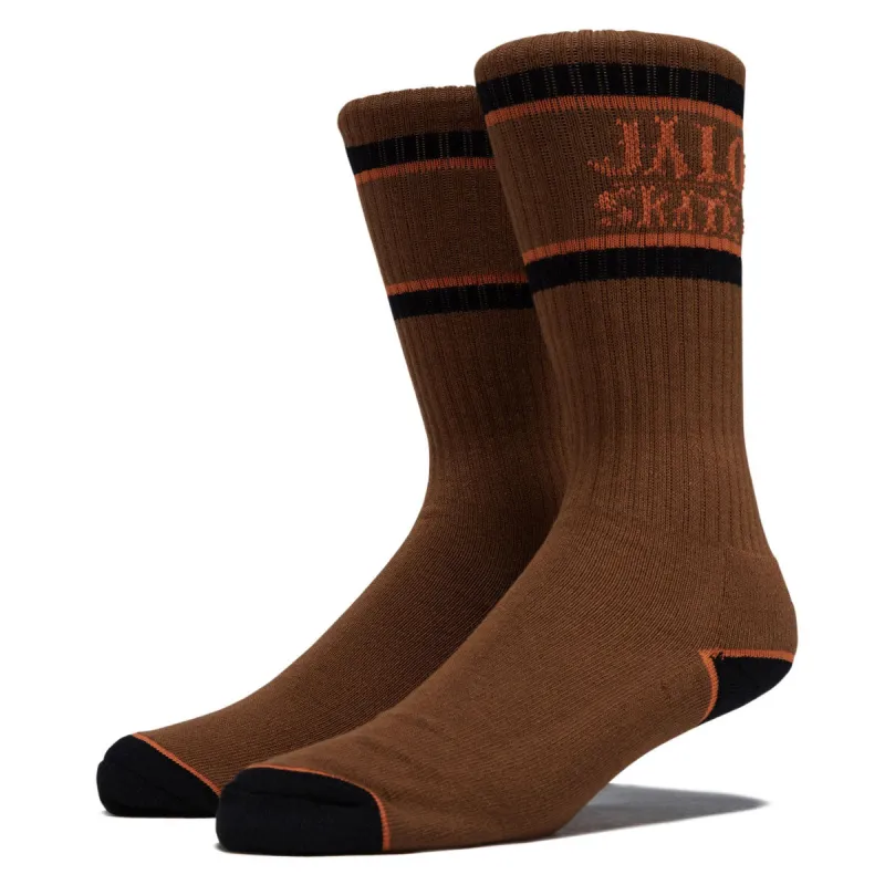 Anti-Hero I'm Lost Too Socks - Brown/Orange/Black made by CCS