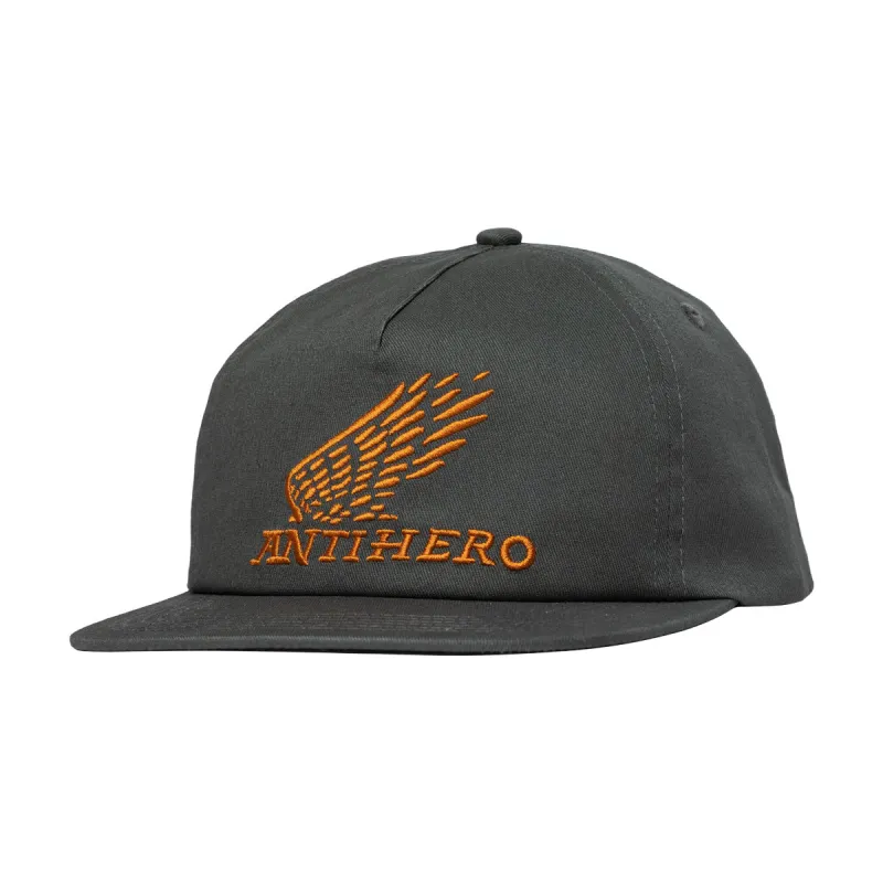 Anti-Hero Motorized Hat - Charcoal/Orange made by CCS