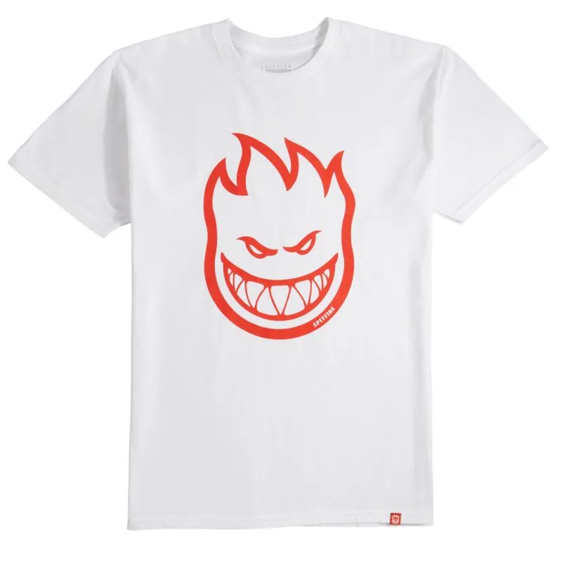Spitfire Bighead T-Shirt - White/Red made by CCS