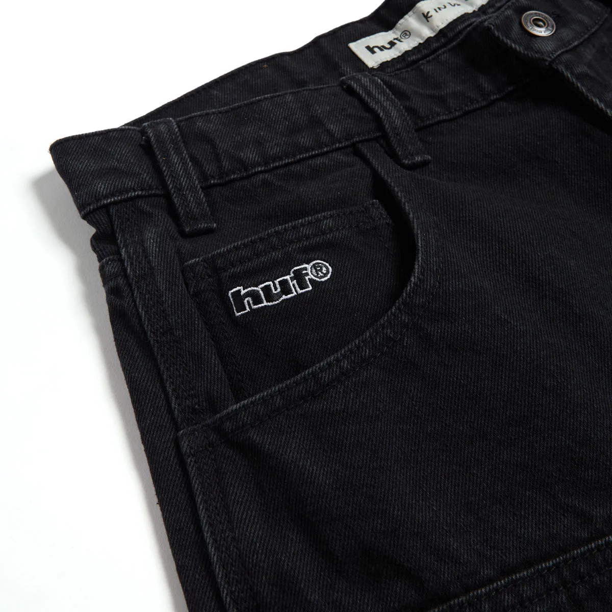HUF Kinda Loose Double Knee Shorts - Faded Black sold by CCS product image thumbnail 3