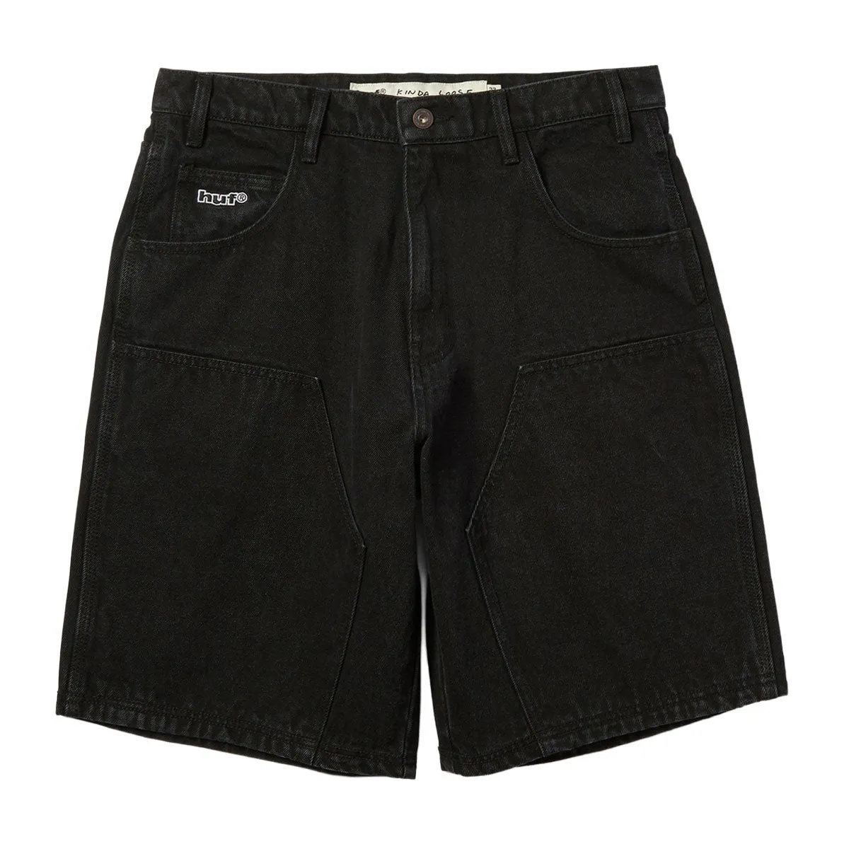 HUF Kinda Loose Double Knee Shorts - Faded Black sold by CCS