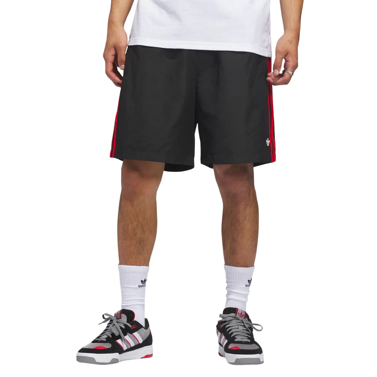 Adidas Skate Water Shorts - Black/White/Red sold by CCS product image thumbnail 3