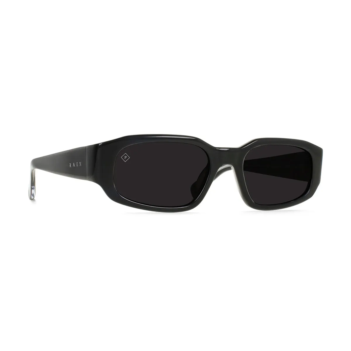 Raen Zamani 54 Sunglasses - Crystal Black/Smoke Polarized sold by CCS