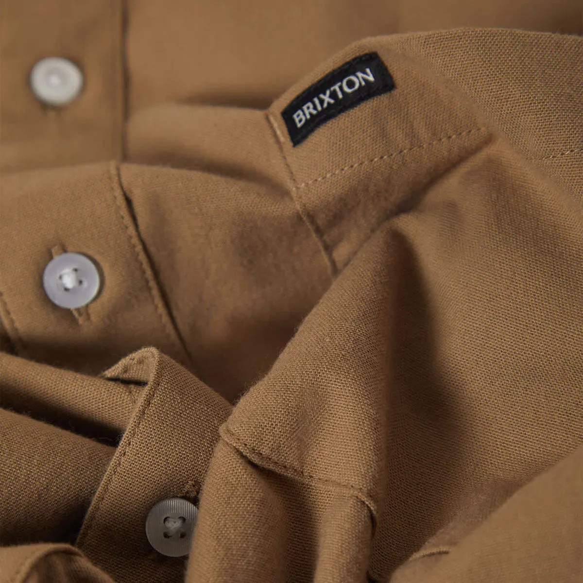 Brixton Sanford Oxford Shirt - Khaki sold by CCS product image thumbnail 4