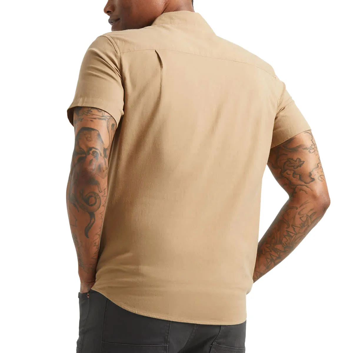 Brixton Sanford Oxford Shirt - Khaki sold by CCS product image thumbnail 5