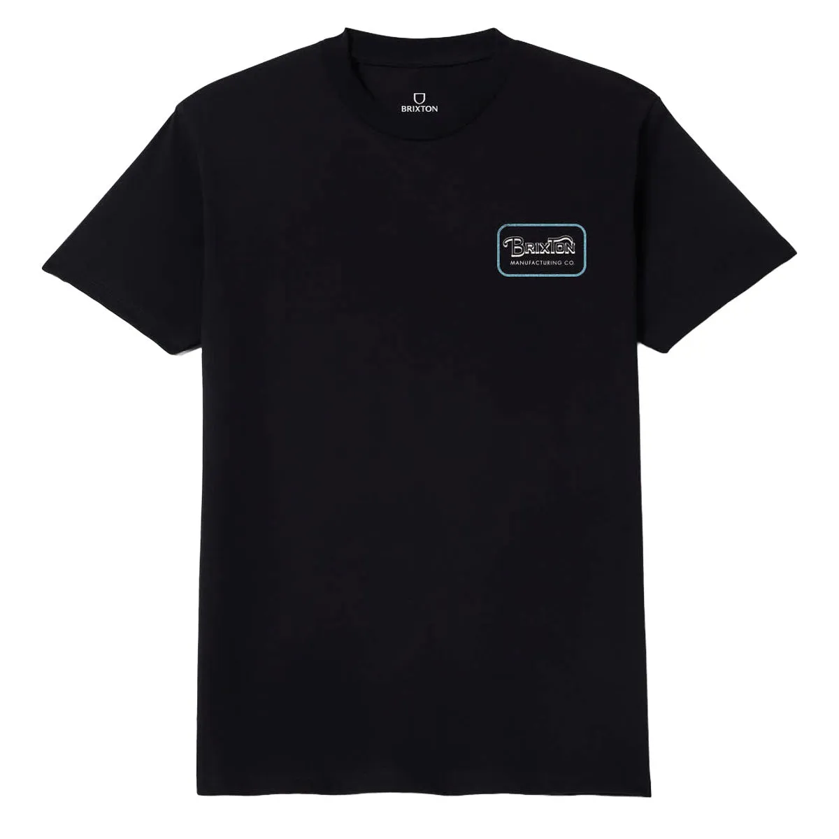 Brixton Grade T-Shirt - Black/Off White/Retro Blue sold by CCS product image thumbnail 2