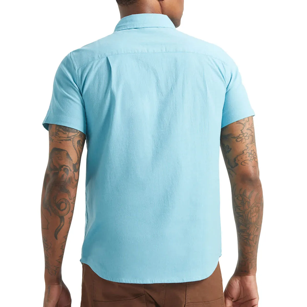 Brixton Sanford Oxford Shirt - Blue Aura sold by CCS product image thumbnail 2