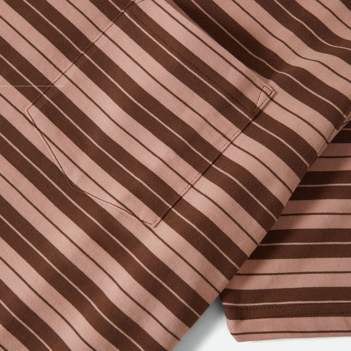 Brixton Nova Stripe Pocket T-Shirt - Pinecone Brown/Silver Pink Worn Wash sold by CCS product image thumbnail 2