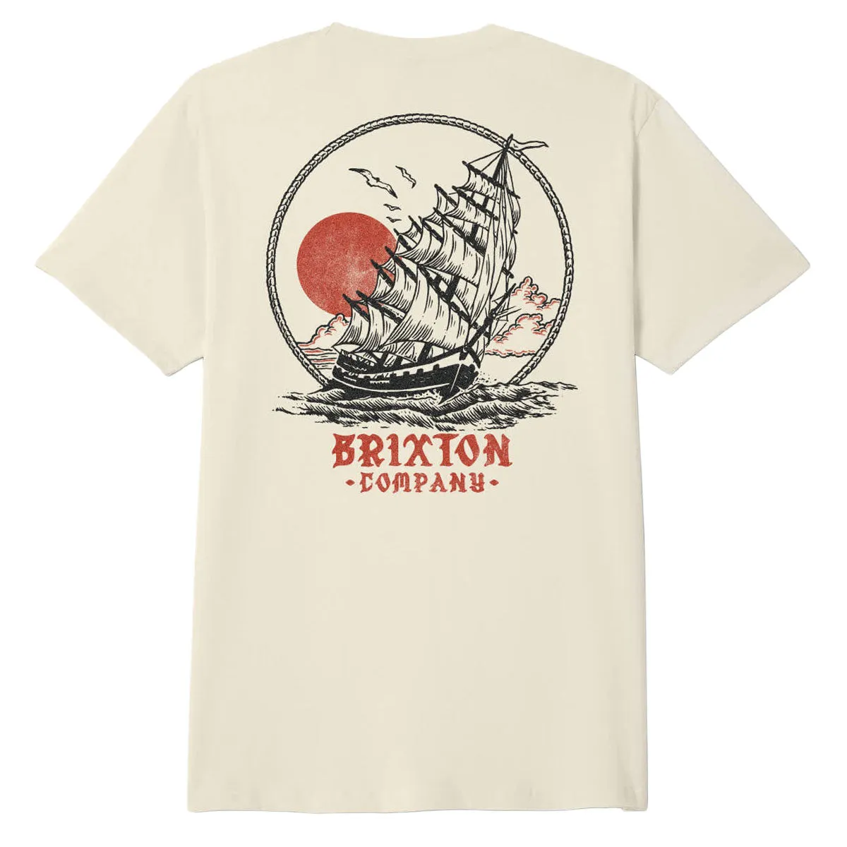 Brixton High Seas T-Shirt - Cream sold by CCS