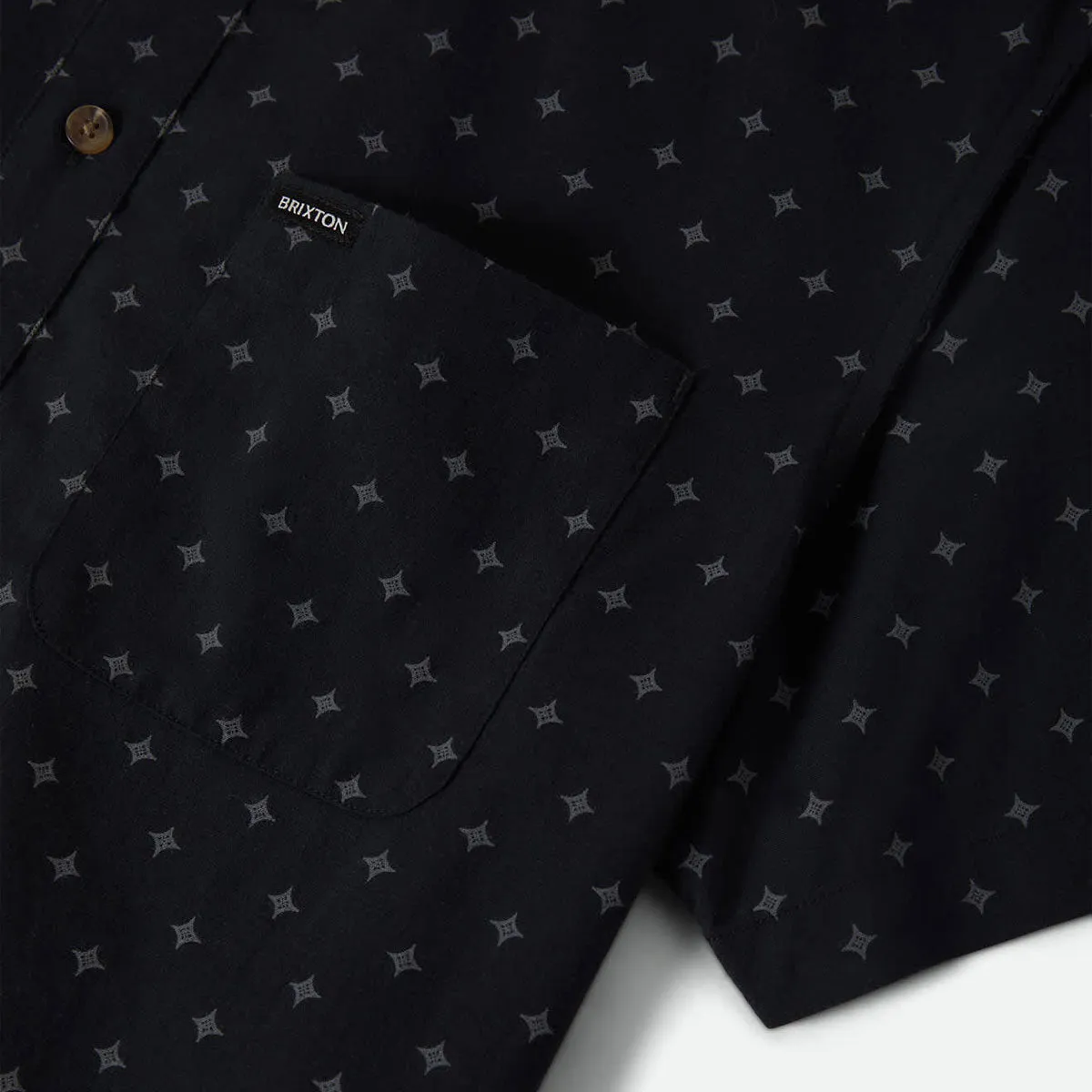 Brixton Charter Print Shirt - Future Grey Diamond Tile sold by CCS product image thumbnail 2