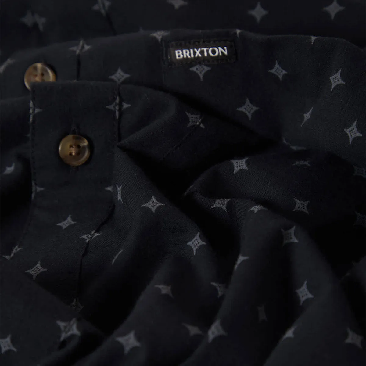 Brixton Charter Print Shirt - Future Grey Diamond Tile sold by CCS product image thumbnail 3