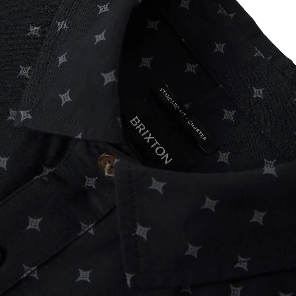 Brixton Charter Print Shirt - Future Grey Diamond Tile sold by CCS product image thumbnail 4
