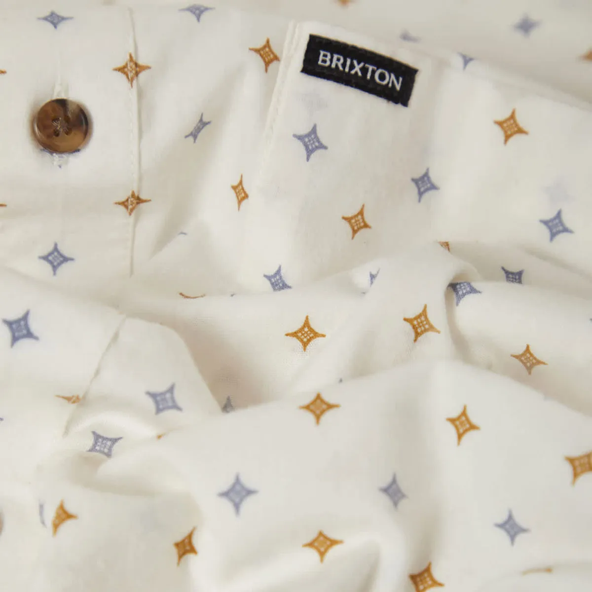 Brixton Charter Print Shirt - Off White/Multi Diamond Tile sold by CCS product image thumbnail 5