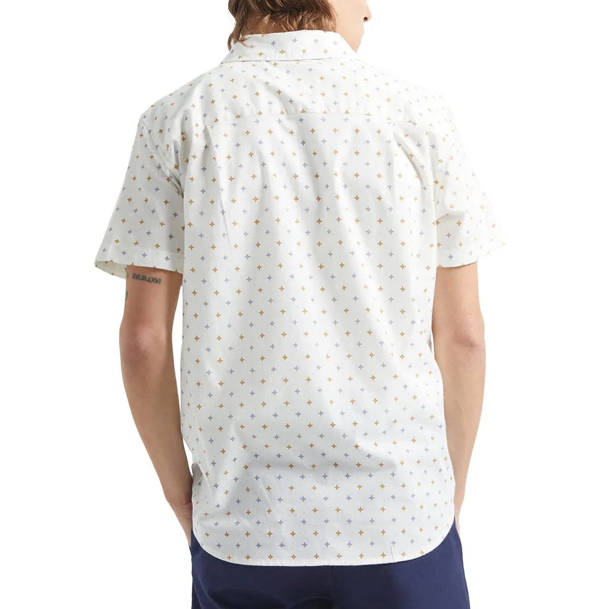 Brixton Charter Print Shirt - Off White/Multi Diamond Tile sold by CCS product image thumbnail 3