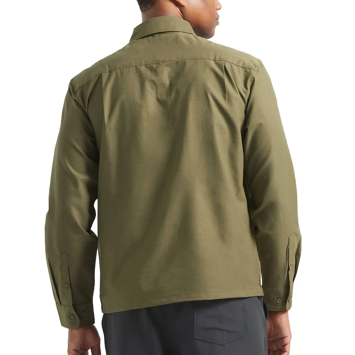 Brixton Journey Lightweight Long Sleeve Shirt - Dark Olive sold by CCS product image thumbnail 3