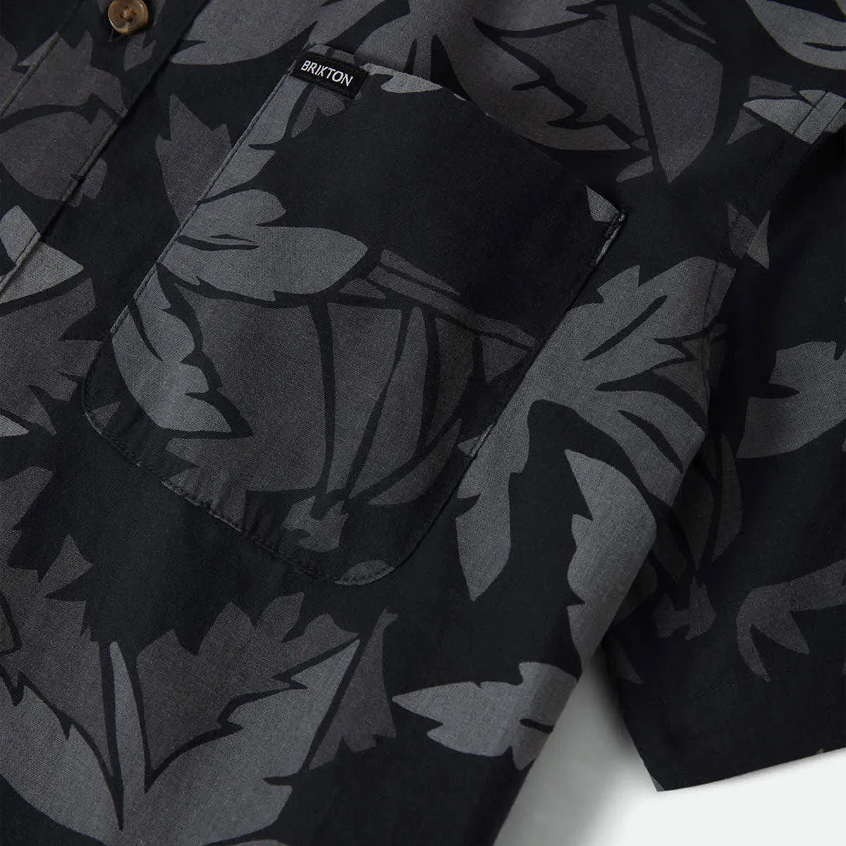 Brixton Charter Print Shirt - Black/Trooper/Future Grey Palm Floral sold by CCS product image thumbnail 5