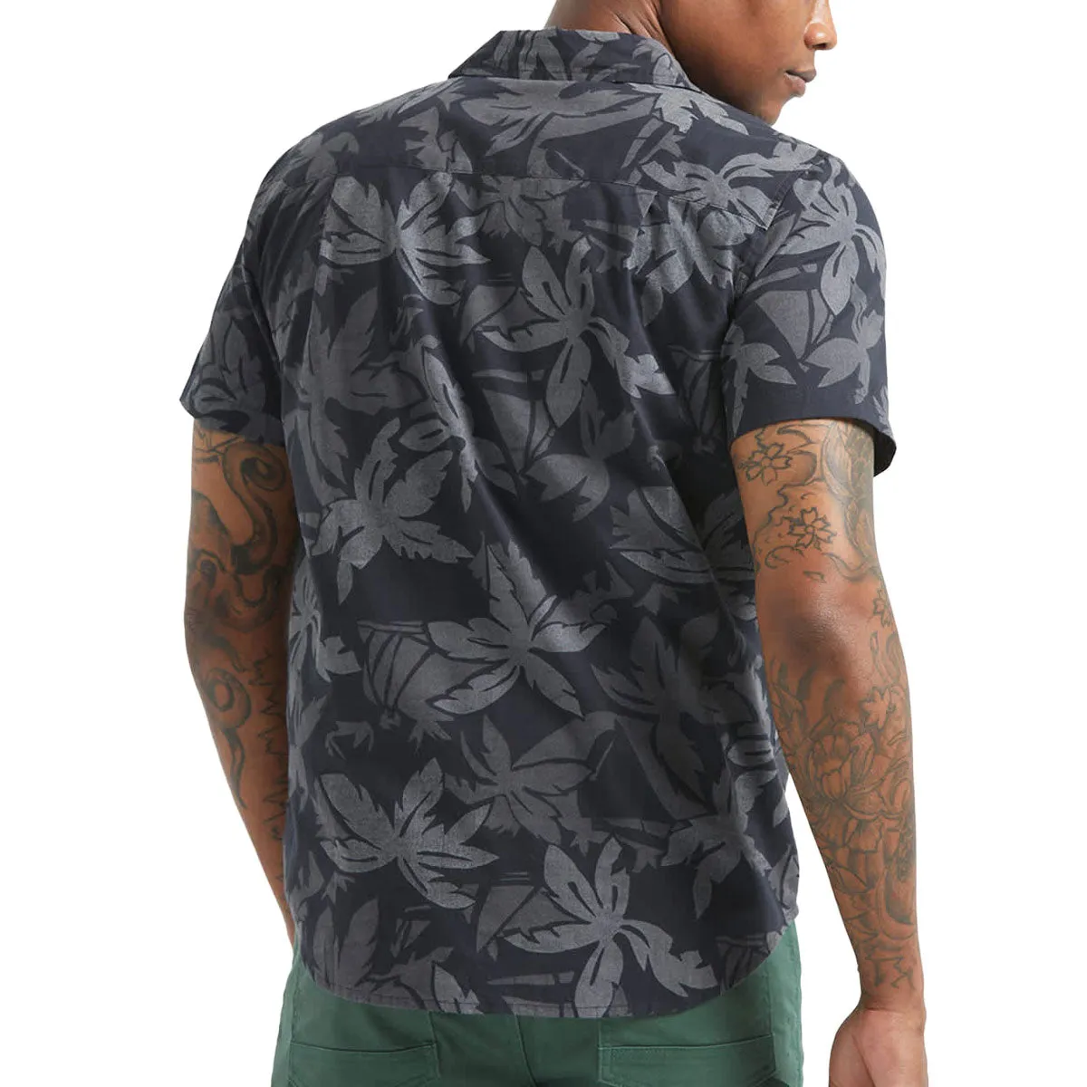 Brixton Charter Print Shirt - Black/Trooper/Future Grey Palm Floral sold by CCS product image thumbnail 3
